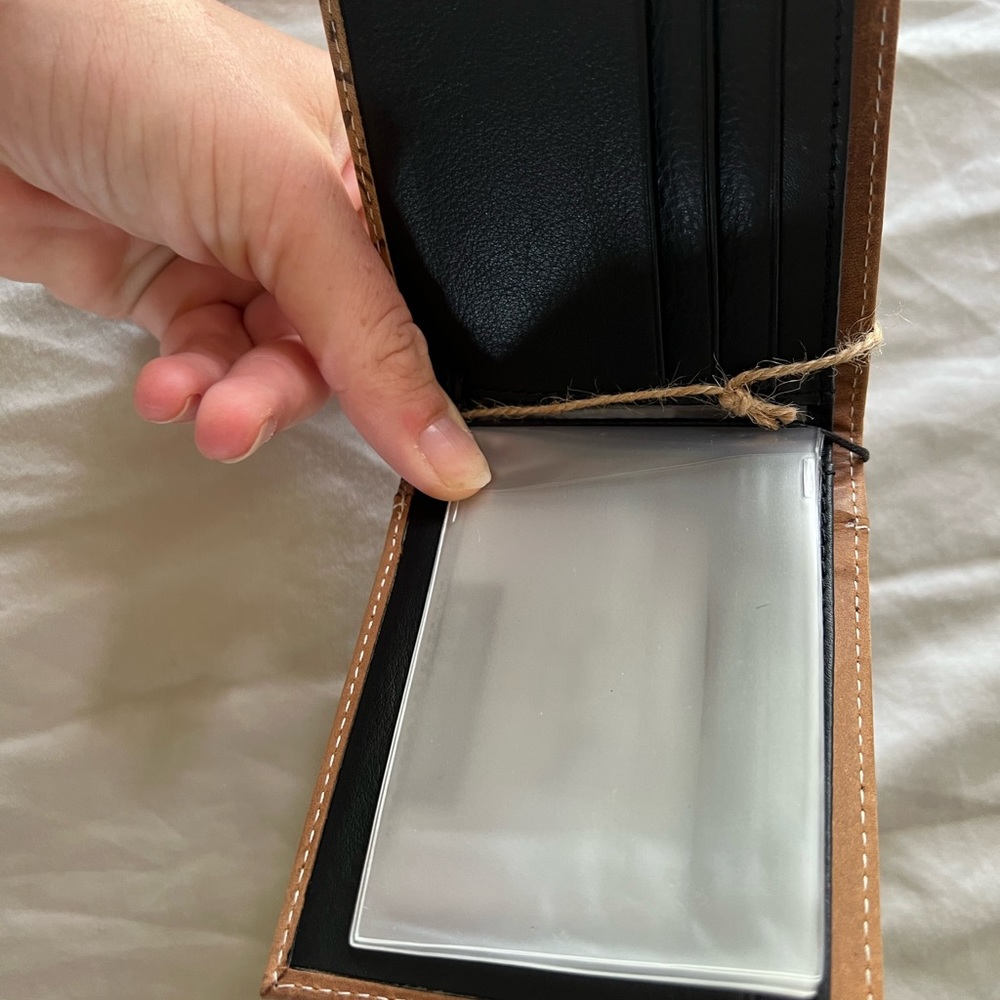 Mens real leather wallet